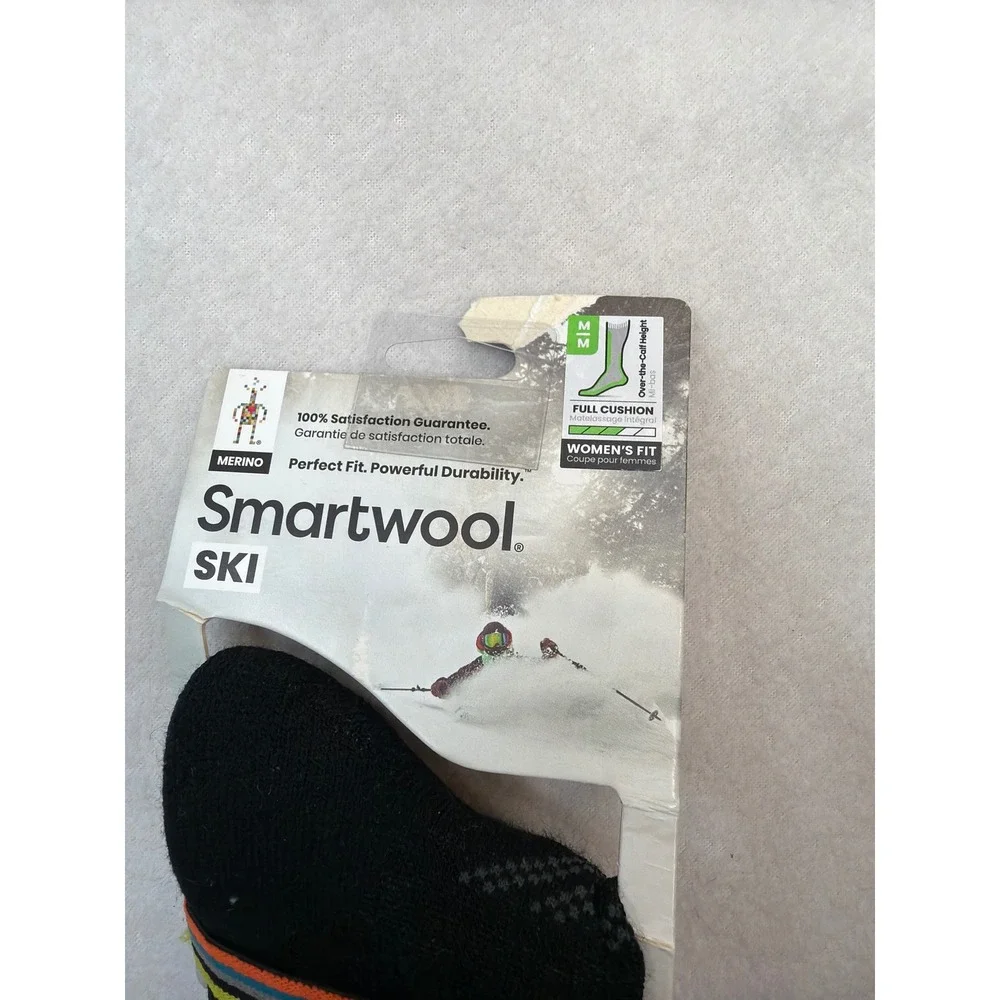 Smartwool Women's Ski Full Cushion Over The Calf Socks Merino Medium NWT